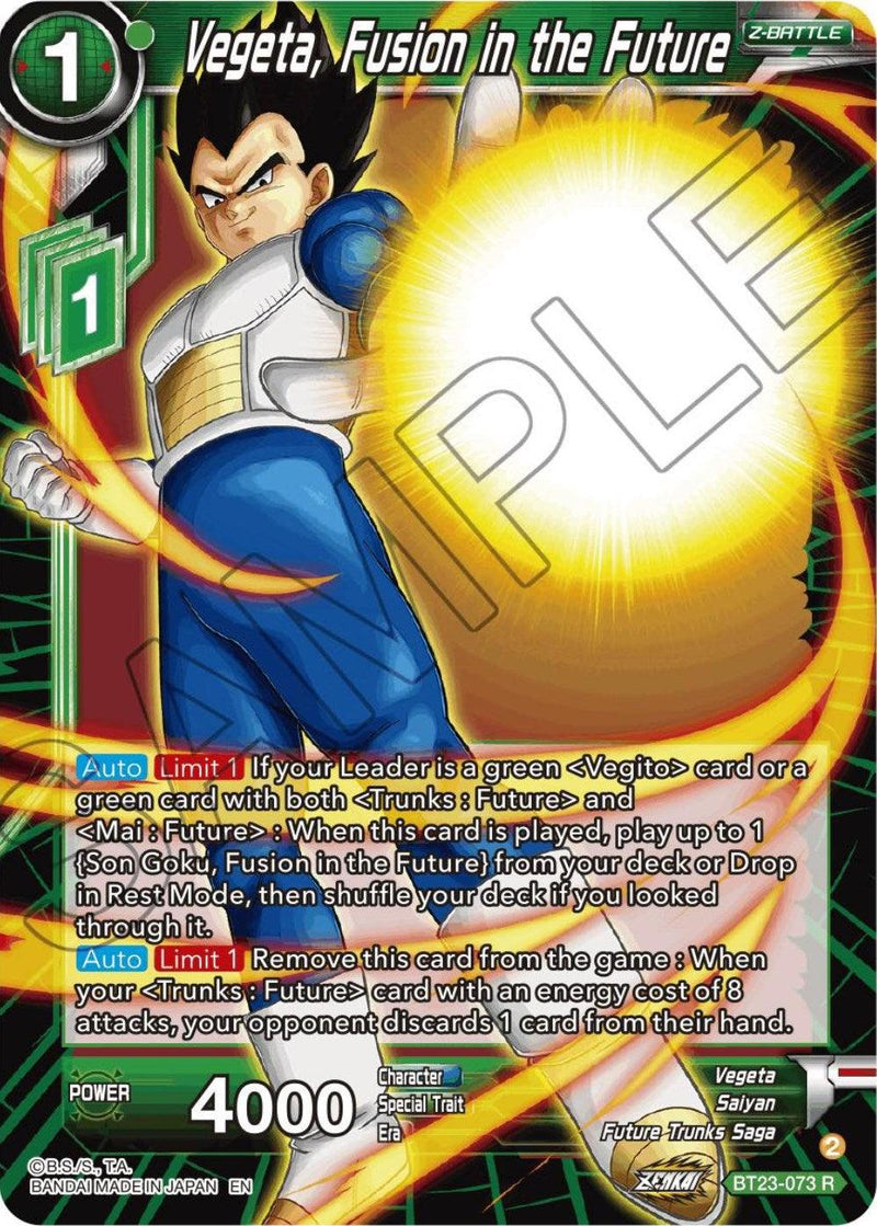 Vegeta, Fusion in the Future (BT23-073) [Perfect Combination] - POKÉ JEUX