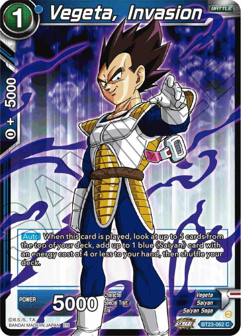 Vegeta, Invasion (BT23-062) [Perfect Combination] - POKÉ JEUX