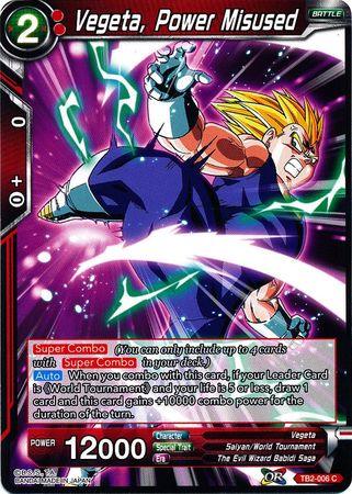 Vegeta, Power Misused (TB2-006) [World Martial Arts Tournament] - POKÉ JEUX