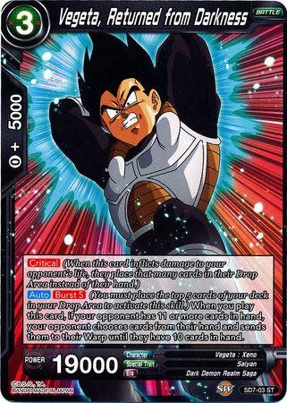 Vegeta, Returned from Darkness (Starter Deck - Shenron's Advent) (SD7-03) [Miraculous Revival] - POKÉ JEUX