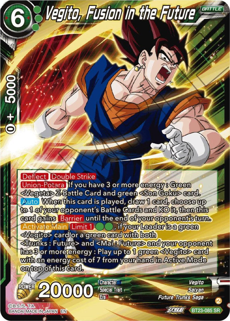 Vegito, Fusion in the Future (BT23-085) [Perfect Combination] - POKÉ JEUX