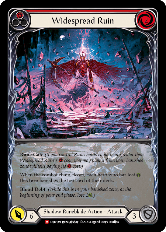 Widespread Ruin (Extended Art) [DTD139] (Dusk Till Dawn) Rainbow Foil - POKÉ JEUX