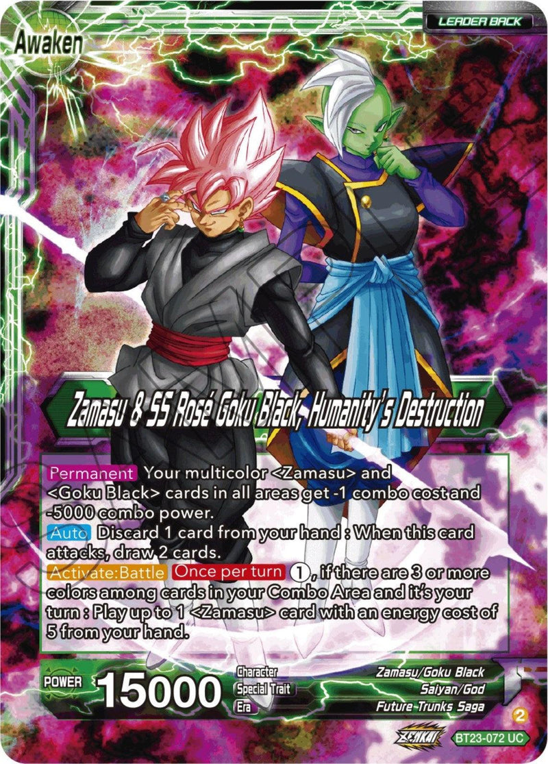 Zamasu & Goku Black // Zamasu & SS Rose Goku Black, Humanity's Destruction (BT23-072) [Perfect Combination] - POKÉ JEUX