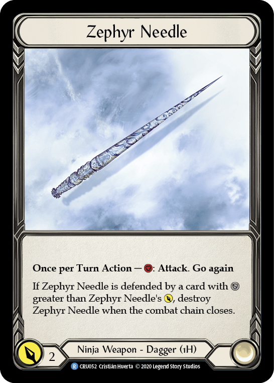 Zephyr Needle [CRU052] (Crucible of War) 1st Edition Cold Foil - POKÉ JEUX