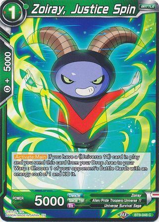 Zoiray, Justice Spin (BT9-048) [Universal Onslaught] - POKÉ JEUX