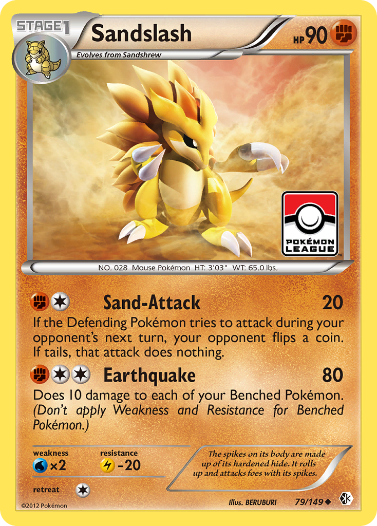 Sandslash (79/149) [Black & White: Boundaries Crossed]