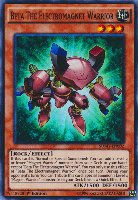 Beta The Electromagnet Warrior [SDMY-EN002] Super Rare - POKÉ JEUX