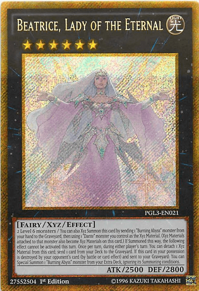 Beatrice, Lady of the Eternal [PGL3-EN021] Gold Secret Rare - POKÉ JEUX