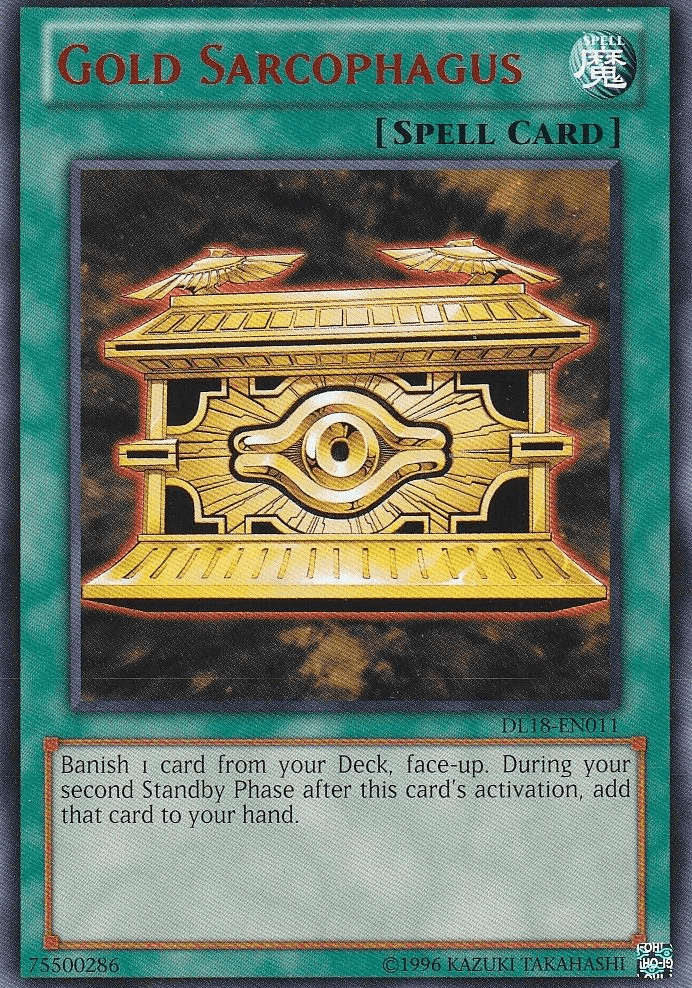 Gold Sarcophagus (Red) [DL18-EN011] Rare - POKÉ JEUX