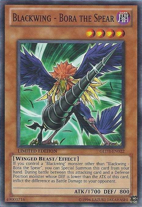 Blackwing - Bora the Spear [GLD3-EN022] Common - POKÉ JEUX