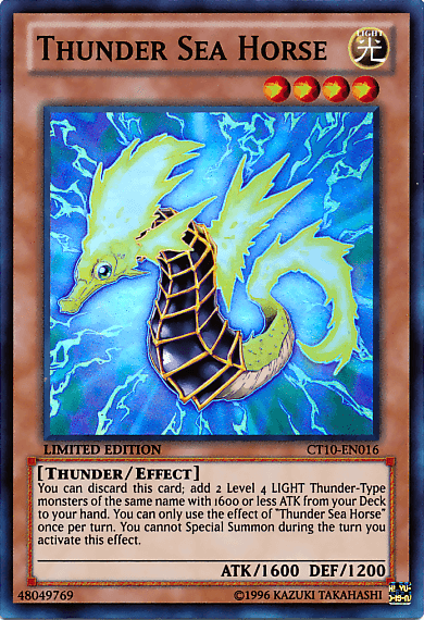 Thunder Sea Horse [CT10-EN016] Super Rare - POKÉ JEUX