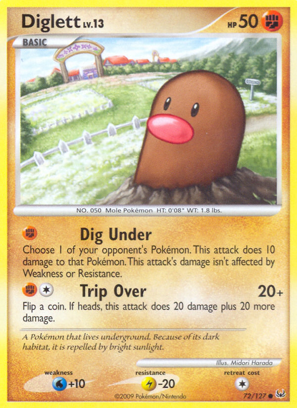 Diglett (72/127) [Platinum: Base Set]