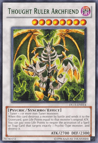 Thought Ruler Archfiend (Green) [DL11-EN014] Rare - POKÉ JEUX