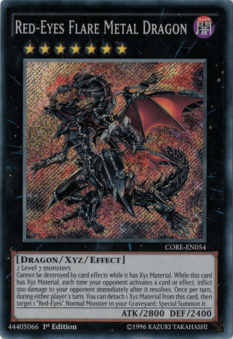 Red-Eyes Flare Metal Dragon [CORE-EN054] Secret Rare - POKÉ JEUX