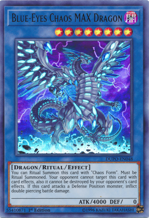 Blue-Eyes Chaos MAX Dragon [DUPO-EN048] Ultra Rare - POKÉ JEUX