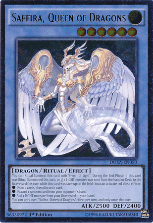 Saffira, Queen of Dragons (UTR) [DUEA-EN050] Ultimate Rare - POKÉ JEUX