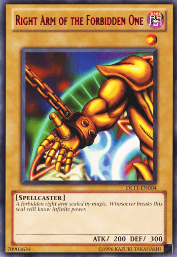 Right Arm of the Forbidden One (Red) [DL11-EN004] Rare - POKÉ JEUX