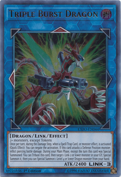 Triple Burst Dragon [EXFO-EN044] Ultra Rare - POKÉ JEUX