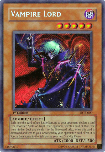 Vampire Lord [DCR-000] Secret Rare - POKÉ JEUX