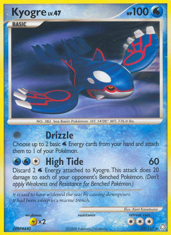 Kyogre (32/146) [Diamond & Pearl: Legends Awakened]