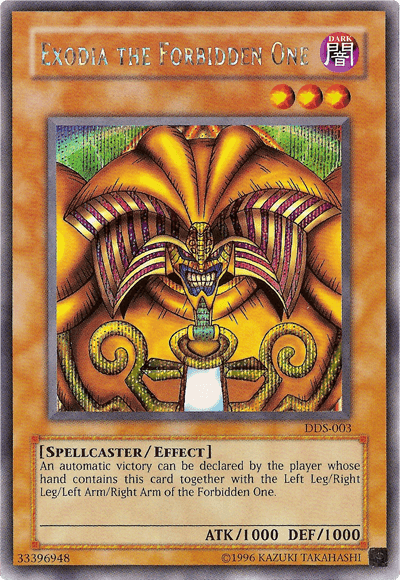 Exodia the Forbidden One (Dark Duel Stories) [DDS-003] Secret Rare - POKÉ JEUX