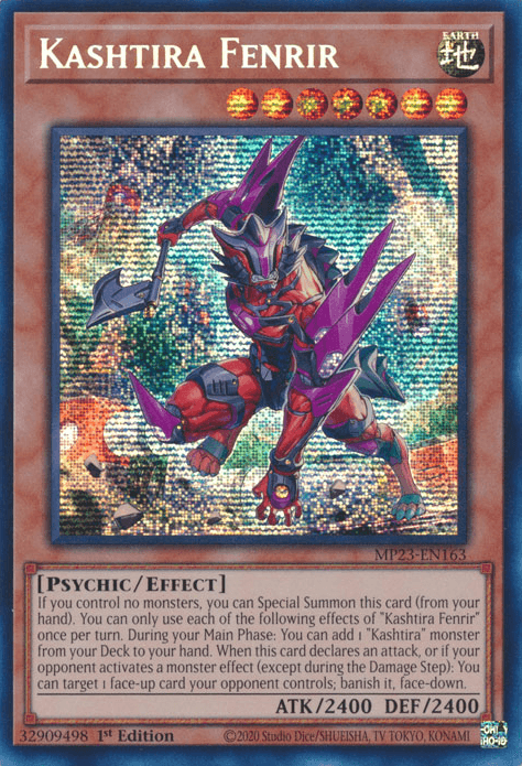 Kashtira Fenrir [MP23-EN163] Prismatic Secret Rare - POKÉ JEUX