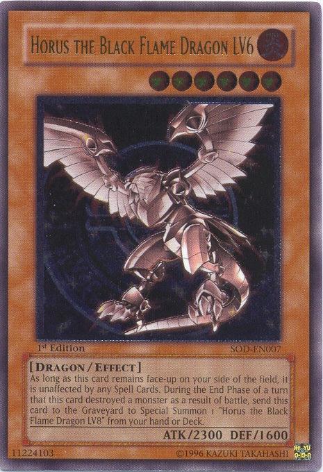 Horus the Black Flame Dragon LV6 [SOD-EN007] Ultimate Rare - POKÉ JEUX