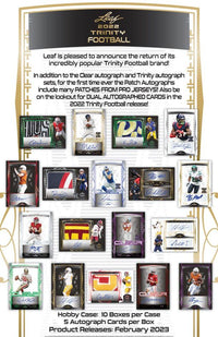 2022 Leaf Trinity Football Hobby Box - POKÉ JEUX