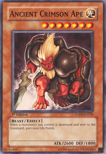 Ancient Crimson Ape [ANPR-EN038] Common - POKÉ JEUX