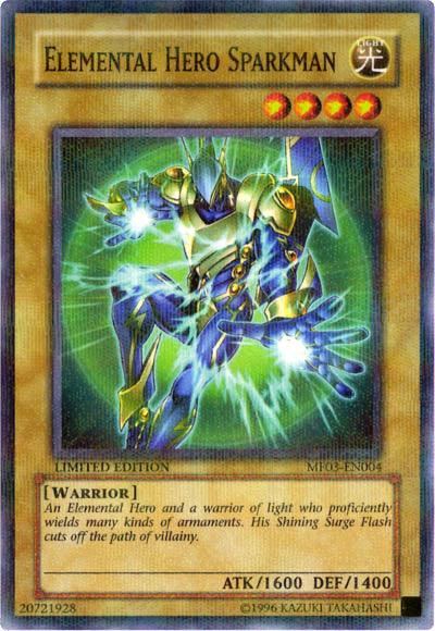 Elemental Hero Sparkman [MF03-EN004] Parallel Rare - POKÉ JEUX