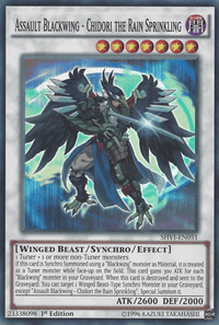 Assault Blackwing - Chidori the Rain Sprinkling [SHVI-EN051] Super Rare - POKÉ JEUX