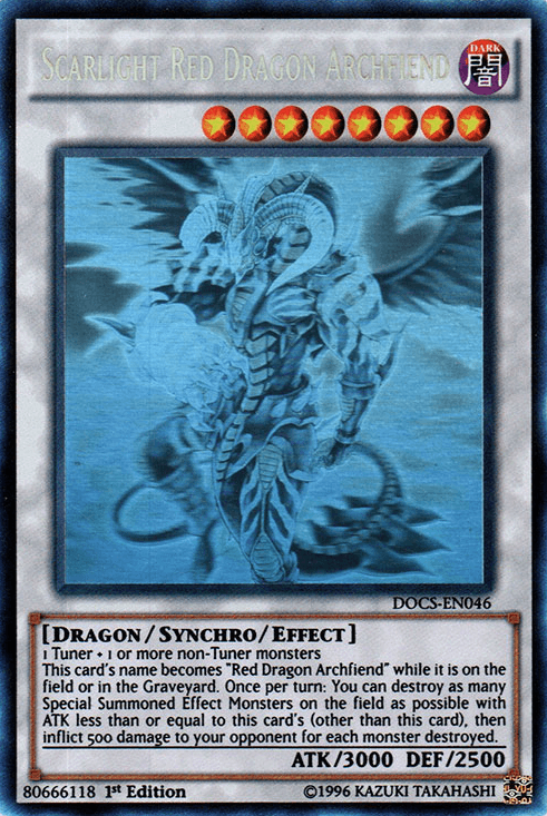 Scarlight Red Dragon Archfiend (Ghost) [DOCS-EN046] Ghost Rare - POKÉ JEUX