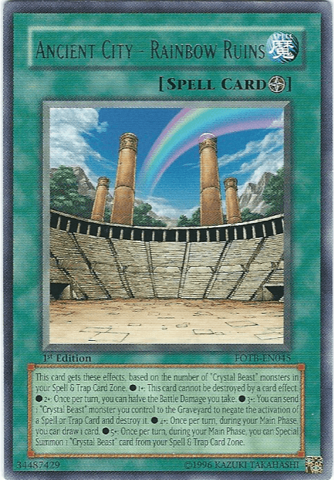 Ancient City - Rainbow Ruins [FOTB-EN045] Rare - POKÉ JEUX