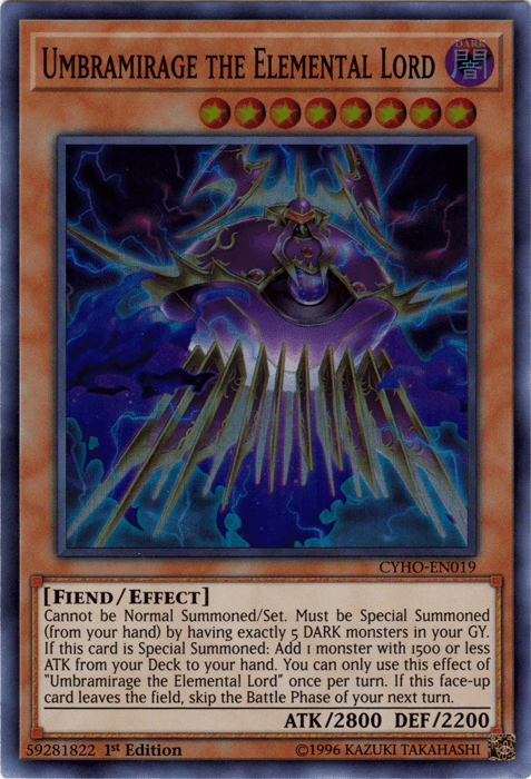 Umbramirage the Elemental Lord [CYHO-EN019] Super Rare - POKÉ JEUX