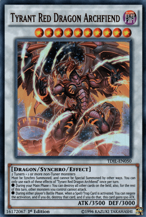 Tyrant Red Dragon Archfiend [TDIL-EN050] Ultra Rare - POKÉ JEUX