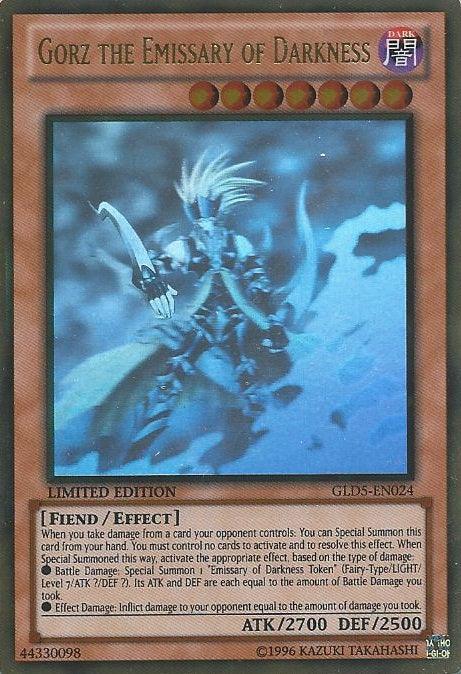 Gorz the Emissary of Darkness [GLD5-EN024] Ghost/Gold Rare - POKÉ JEUX