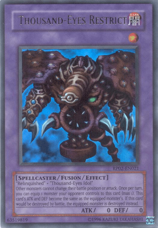 Thousand-Eyes Restrict [RP02-EN021] Ultra Rare - POKÉ JEUX