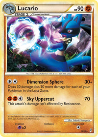 Lucario (14/95) (Theme Deck Exclusive) [HeartGold & SoulSilver: Call of Legends]