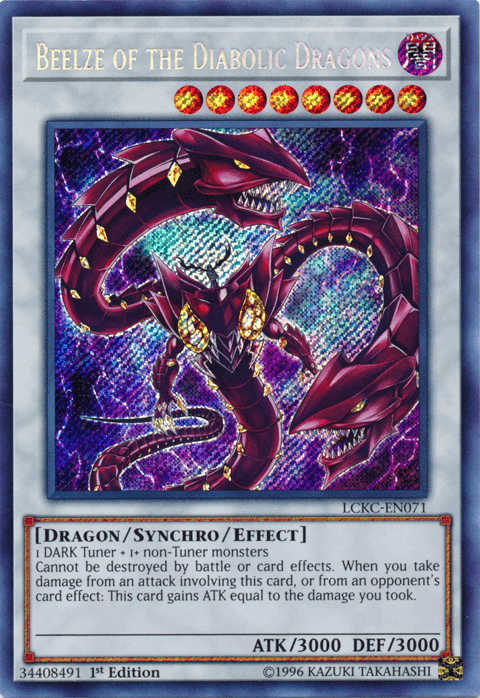 Beelze of the Diabolic Dragons [LCKC-EN071] Secret Rare - POKÉ JEUX