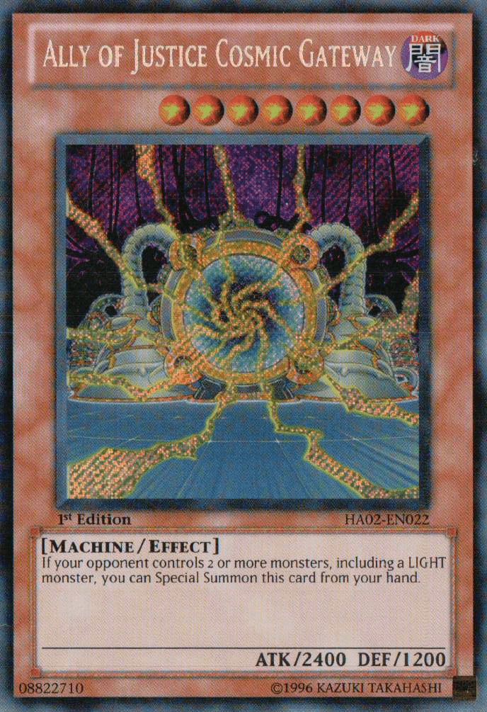 Ally of Justice Cosmic Gateway [HA02-EN022] Secret Rare - POKÉ JEUX