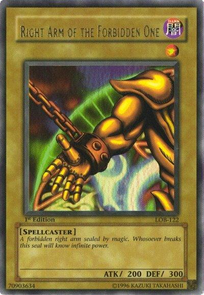 Right Arm of the Forbidden One [LOB-122] Ultra Rare - POKÉ JEUX