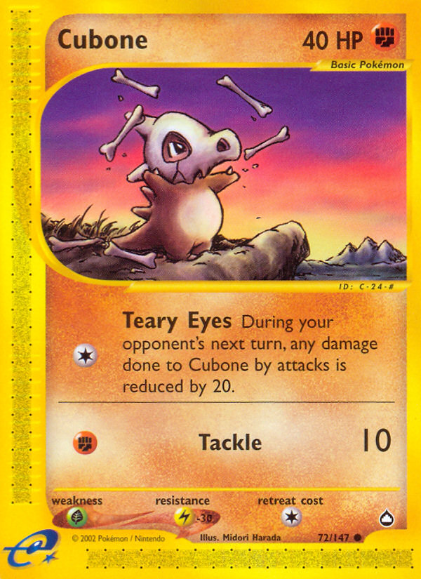 Cubone (72/147) [Aquapolis]