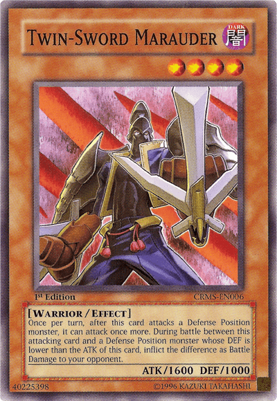 Twin-Sword Marauder [CRMS-EN006] Common - POKÉ JEUX