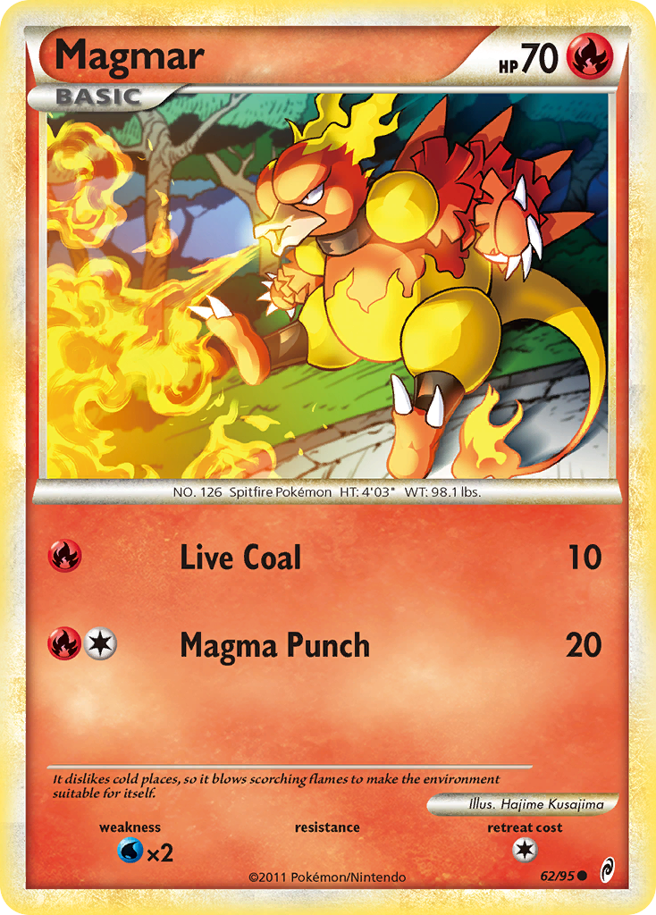 Magmar (62/95) [HeartGold & SoulSilver: Call of Legends]