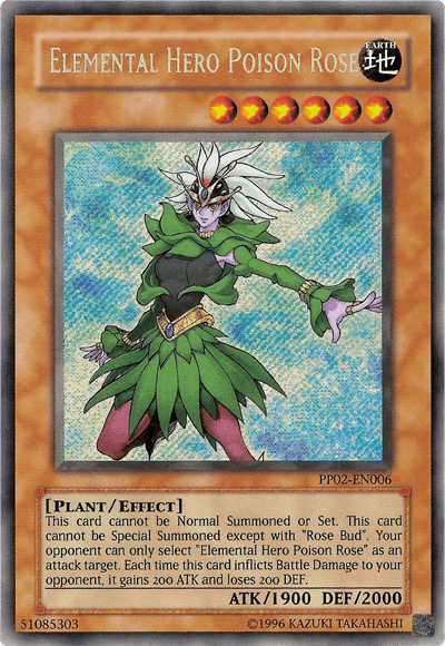 Elemental Hero Poison Rose [PP02-EN006] Secret Rare - POKÉ JEUX