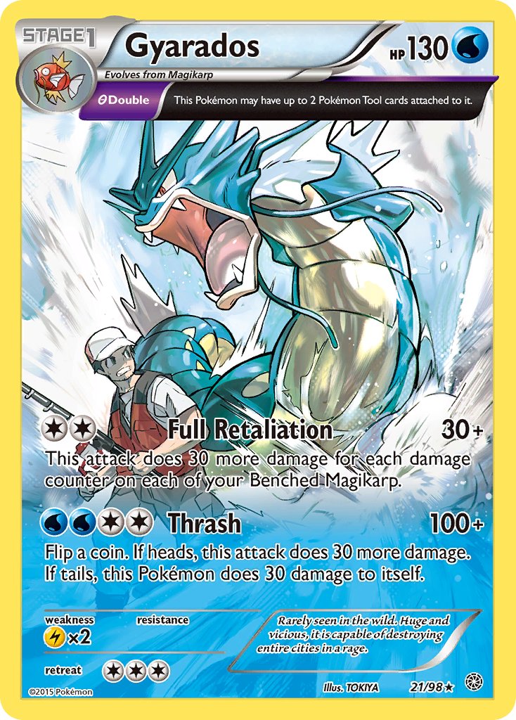 Gyarados (21/98) (Cosmos Holo) (Theme Deck Exclusive) [XY: Ancient Origins]