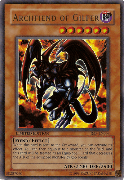 Archfiend of Gilfer [JMP-EN003] Ultra Rare - POKÉ JEUX