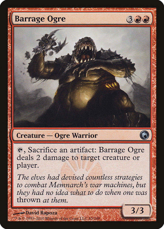 Barrage Ogre [Scars of Mirrodin]