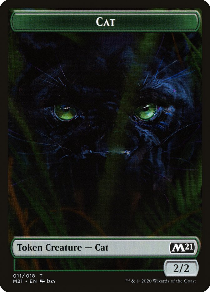 Angel // Cat (011) Double-Sided Token [Core Set 2021 Tokens]