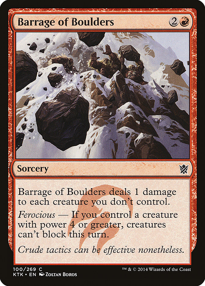 Barrage of Boulders [Khans of Tarkir]